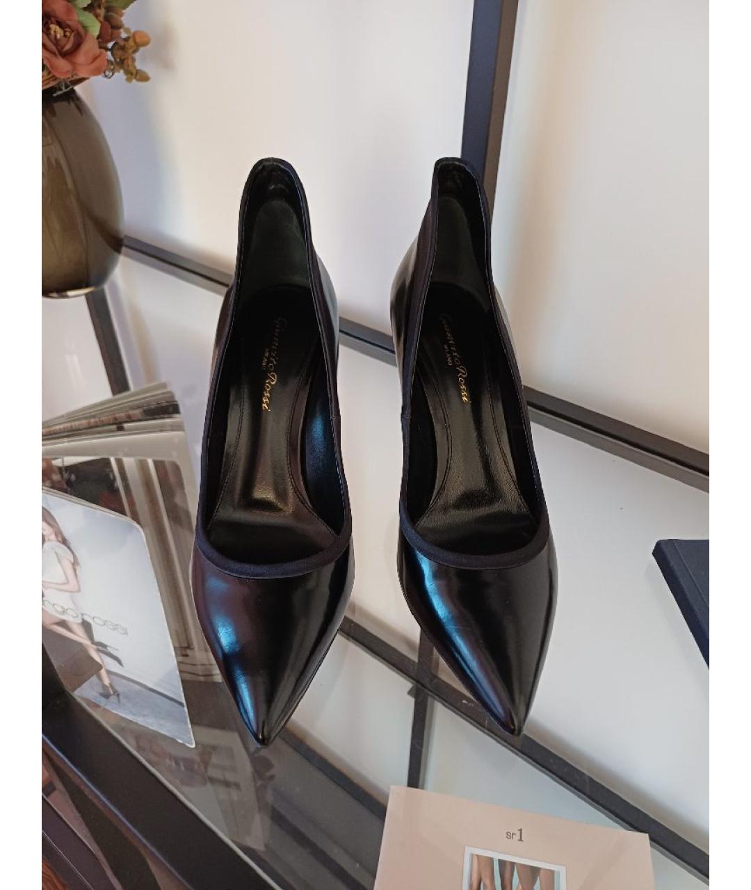 GIANVITO ROSSI Черные кожаные туфли, фото 7
