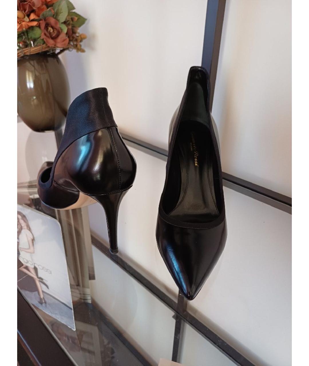 GIANVITO ROSSI Черные кожаные туфли, фото 6