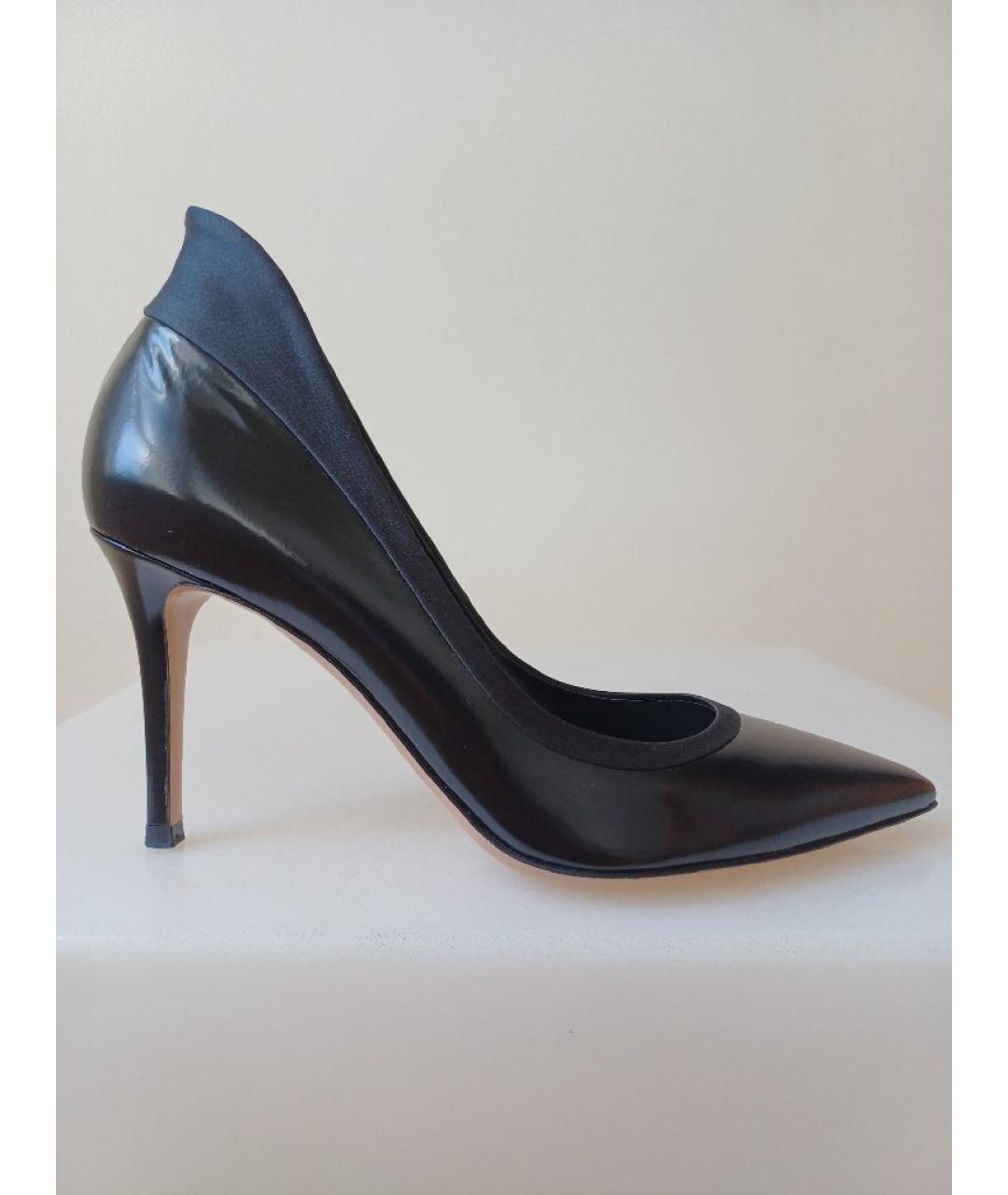 GIANVITO ROSSI Черные кожаные туфли, фото 10