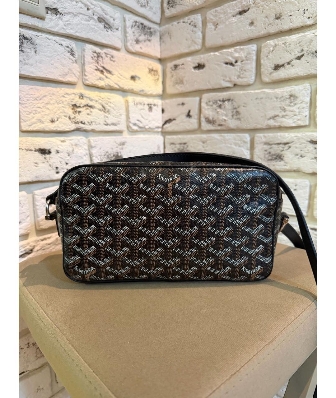 GOYARD Черная барсетка, фото 3