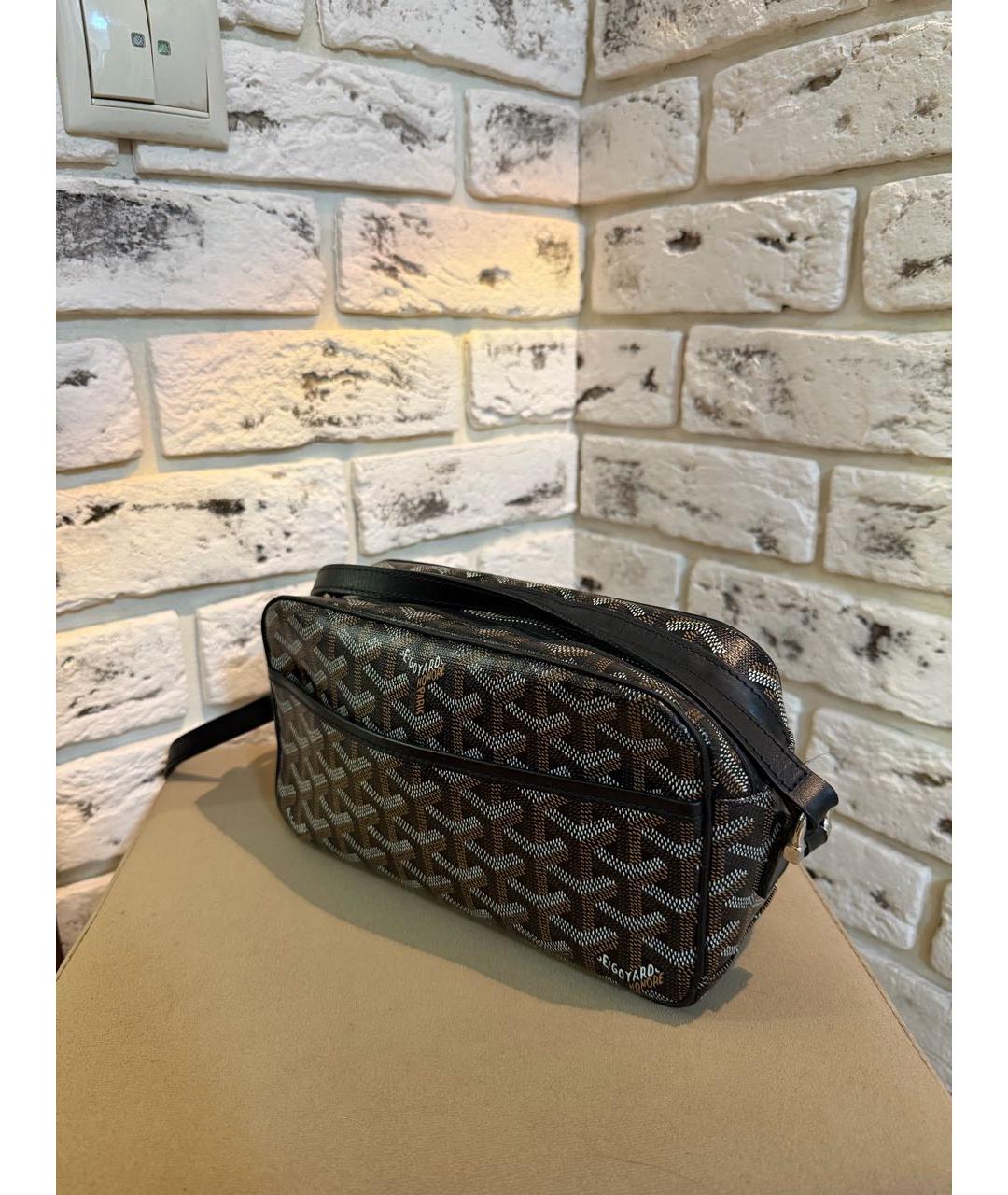 GOYARD Черная барсетка, фото 2