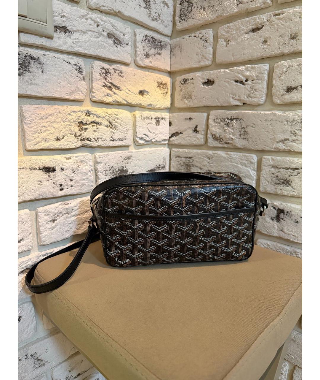 GOYARD Черная барсетка, фото 7
