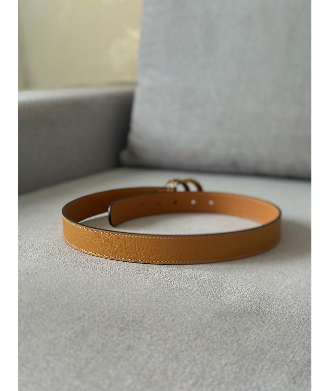 GUCCI Коричневый кожаный ремень, фото 4