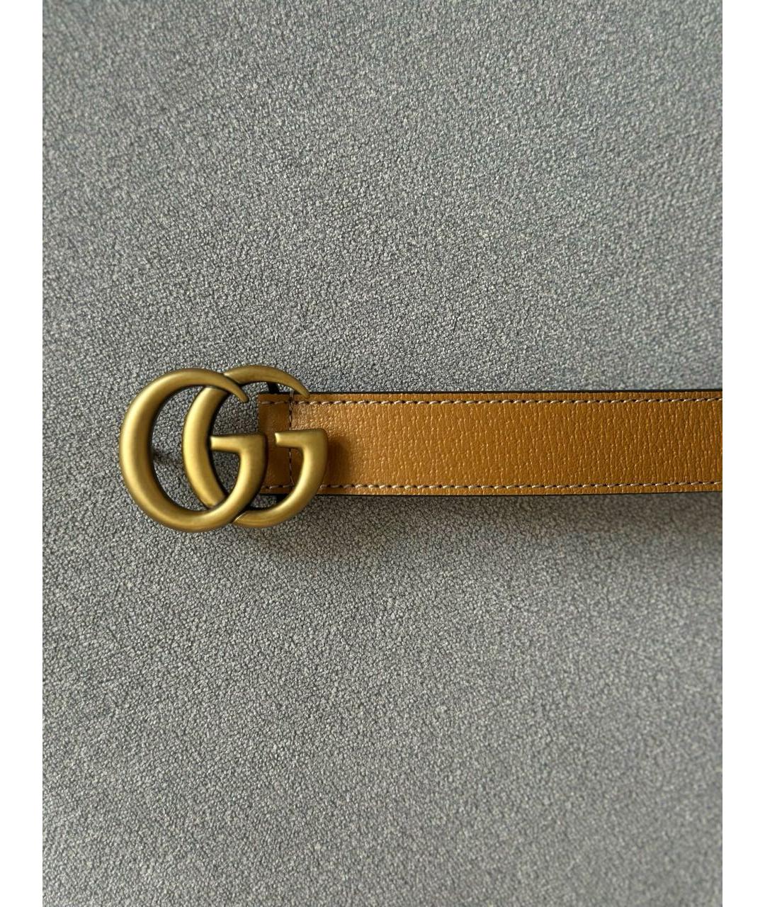 GUCCI Коричневый кожаный ремень, фото 6