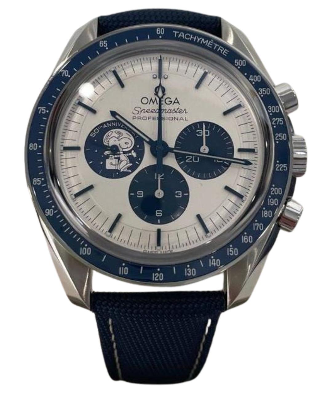 OMEGA Серебряные стальные часы, фото 1