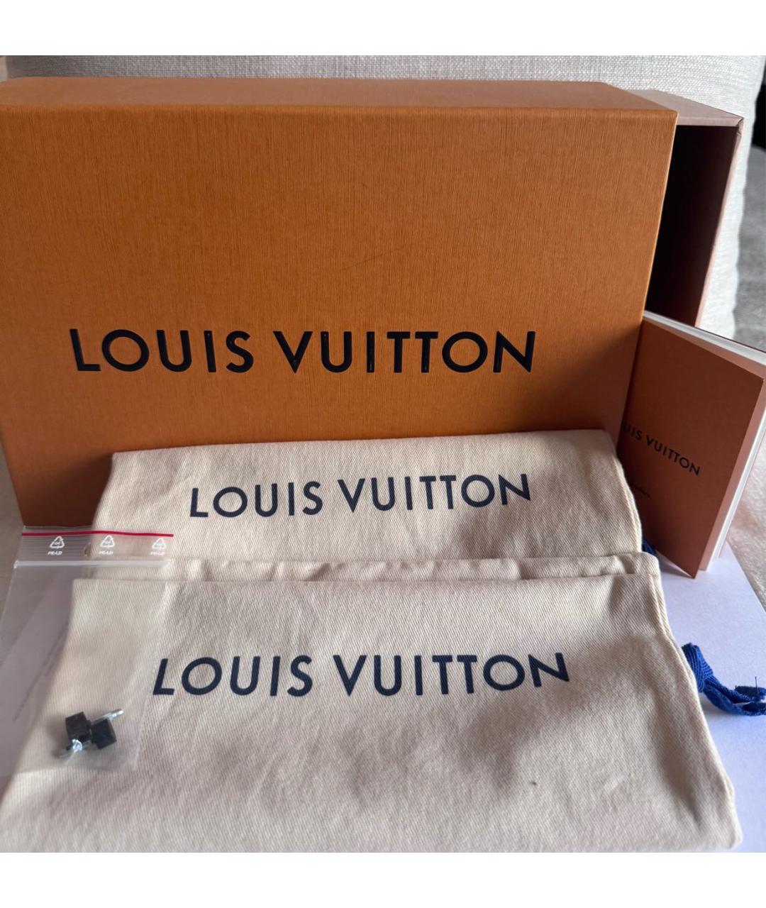 LOUIS VUITTON Белые кожаные босоножки, фото 5
