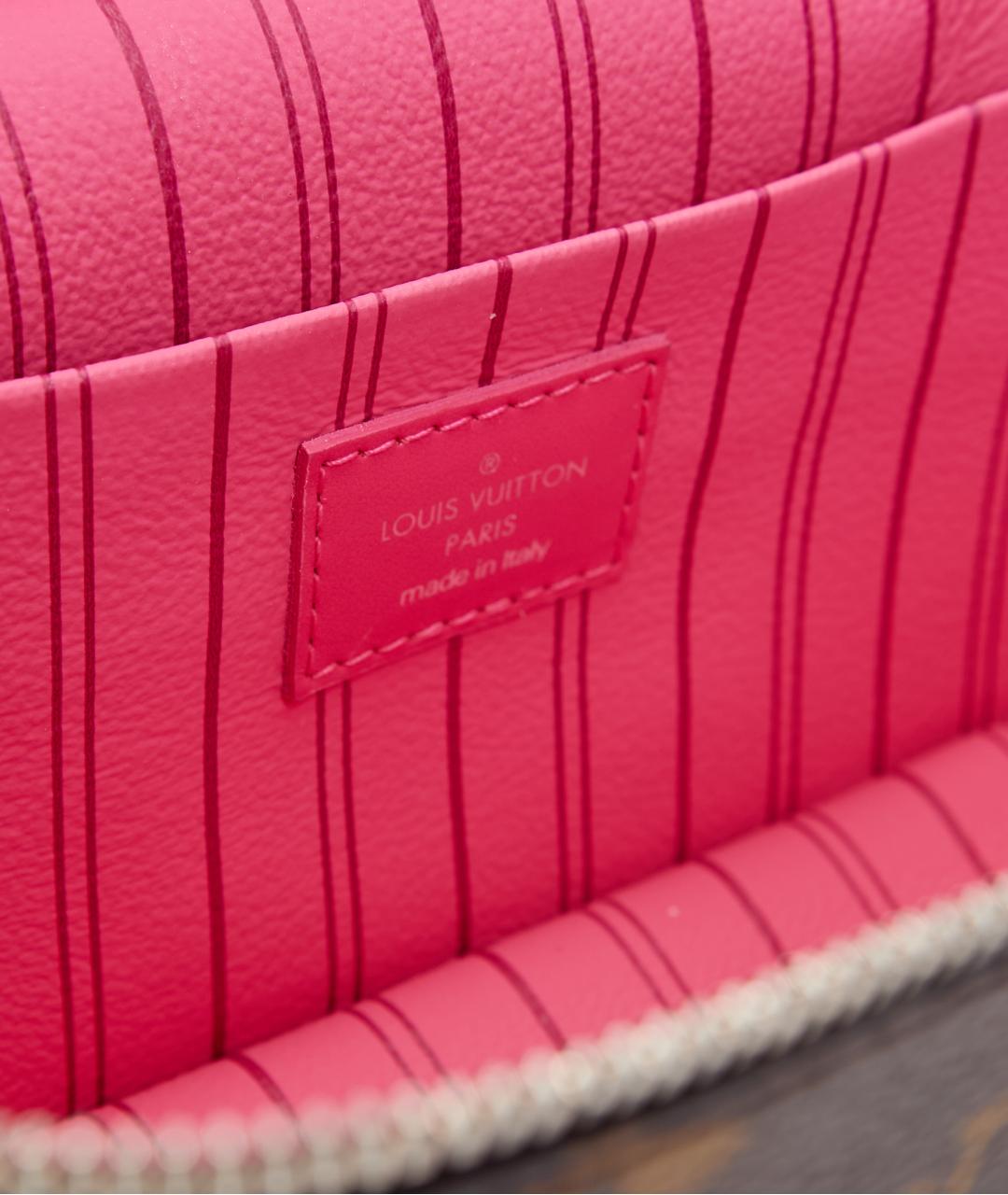 LOUIS VUITTON Коричневая кожаная дорожная/спортивная сумка, фото 5