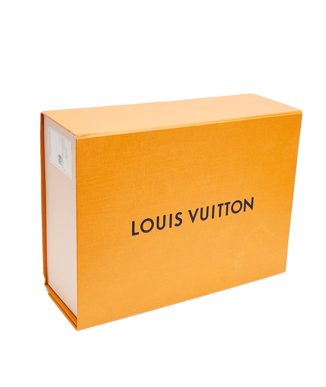 LOUIS VUITTON Коричневая кожаная дорожная/спортивная сумка, фото 6