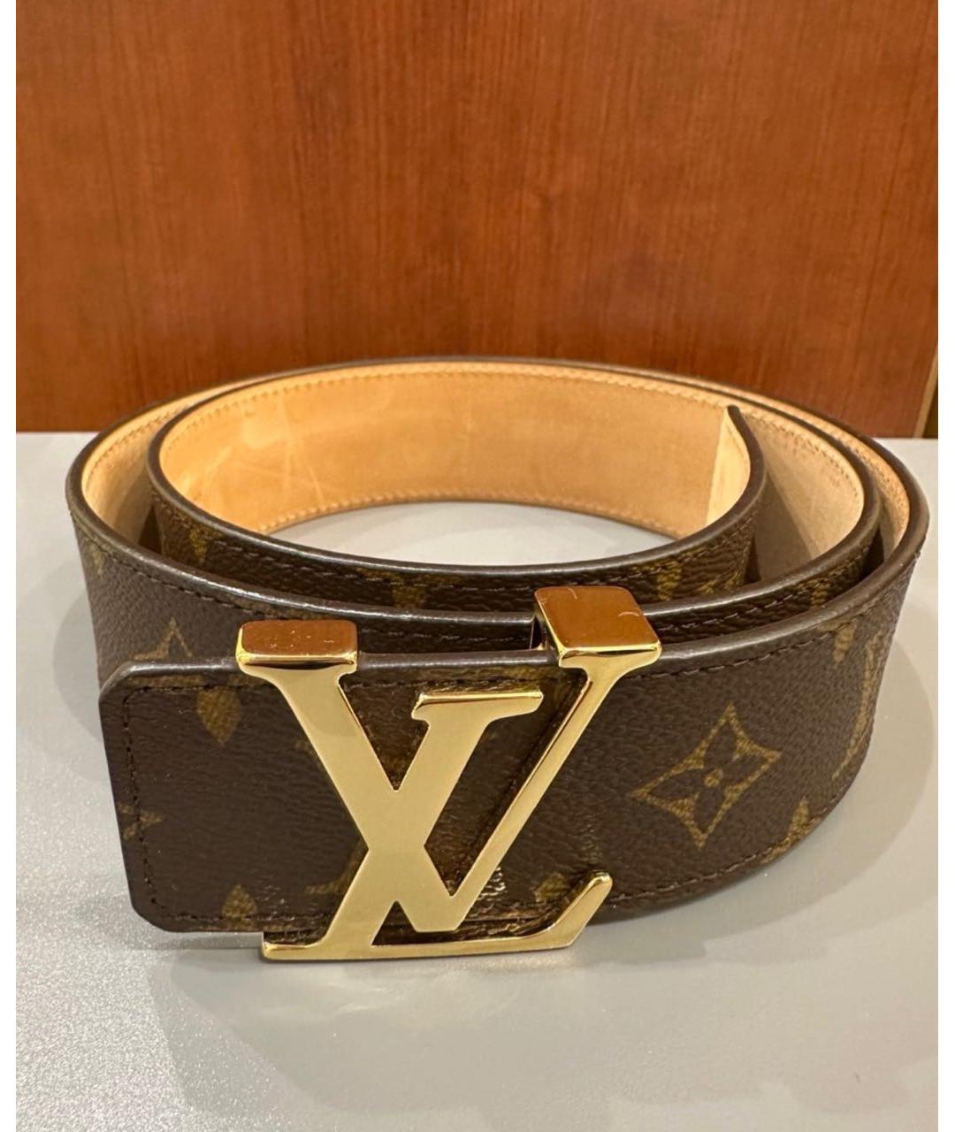 LOUIS VUITTON Коричневый ремень, фото 5