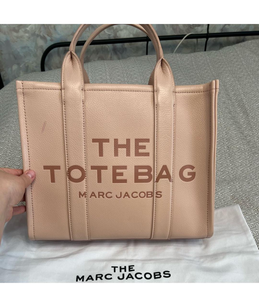 MARC JACOBS Розовая кожаная сумка тоут, фото 7