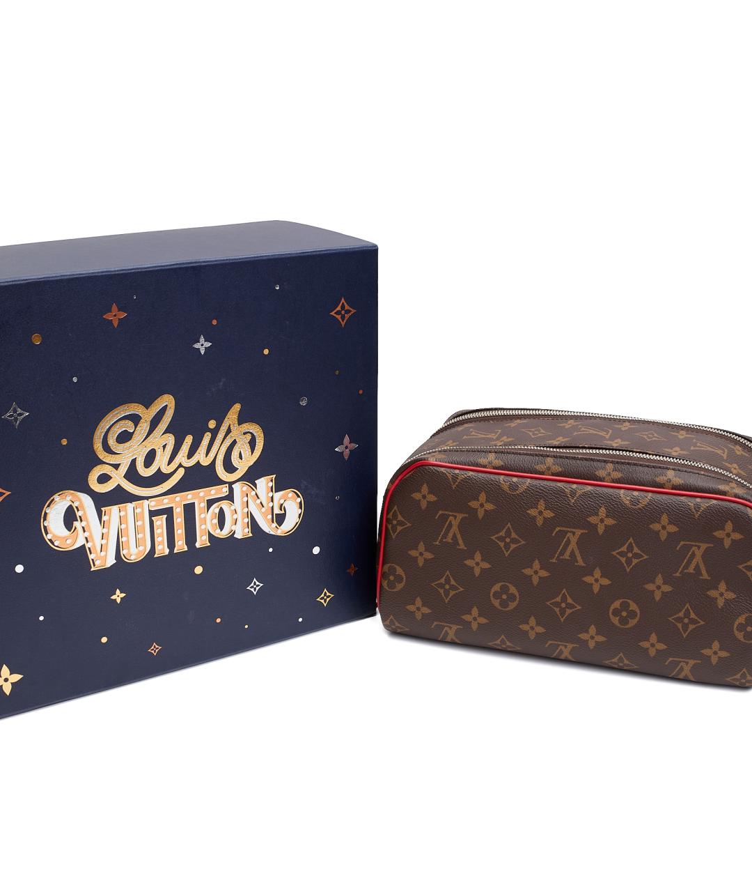 LOUIS VUITTON Коричневая кожаная дорожная/спортивная сумка, фото 6