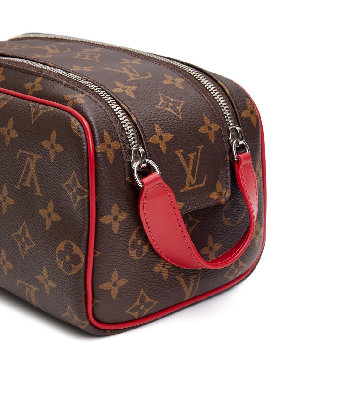 LOUIS VUITTON Коричневая кожаная дорожная/спортивная сумка, фото 5