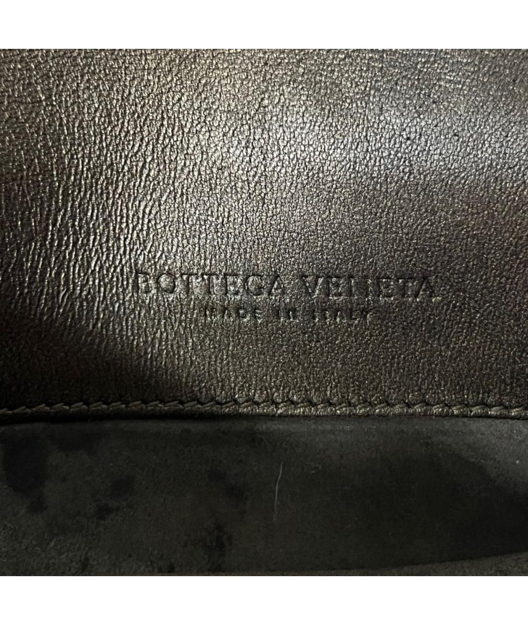 BOTTEGA VENETA Коричневая кожаная сумка через плечо, фото 6