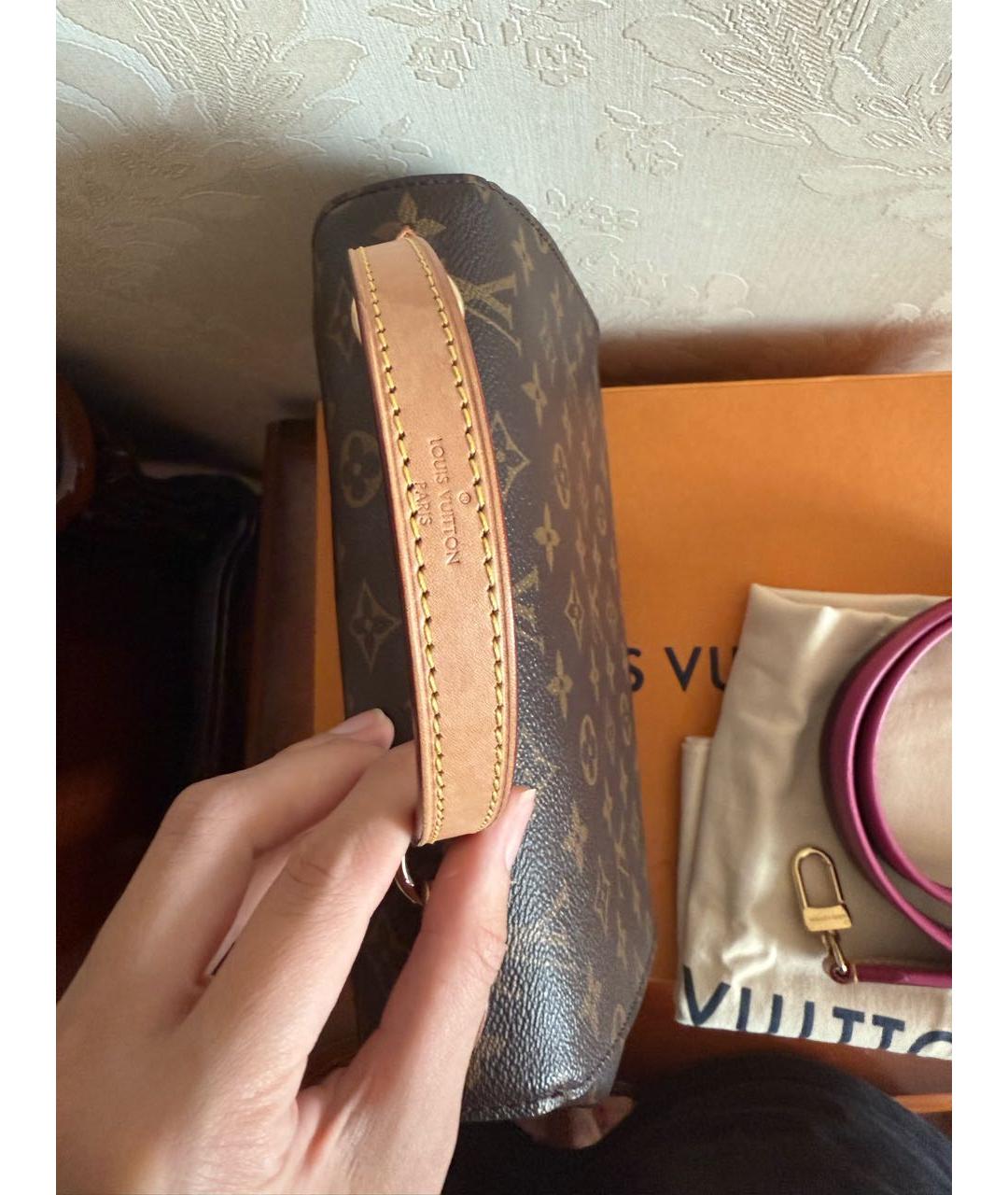 LOUIS VUITTON Коричневая сумка с короткими ручками, фото 6