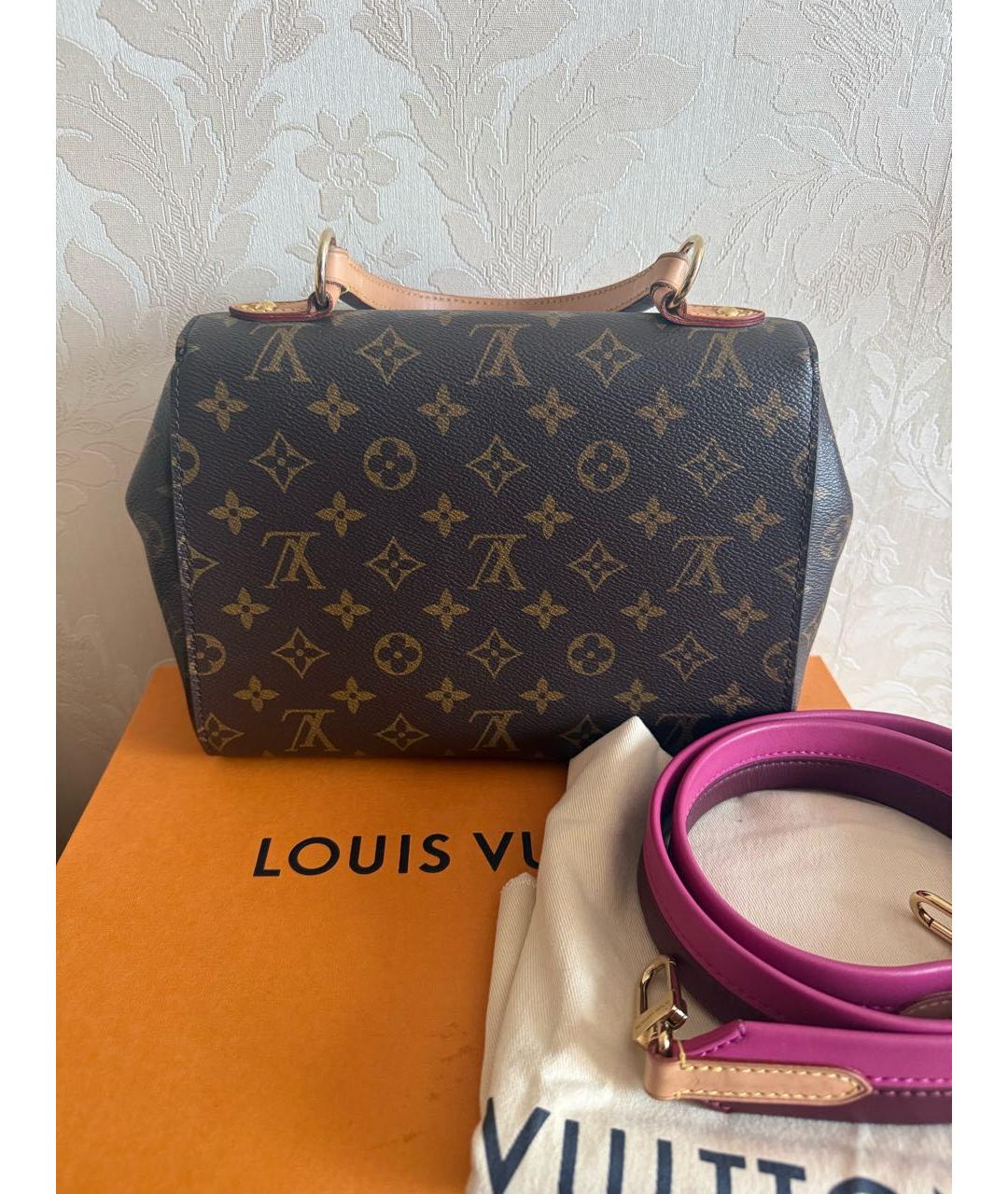 LOUIS VUITTON Коричневая сумка с короткими ручками, фото 3