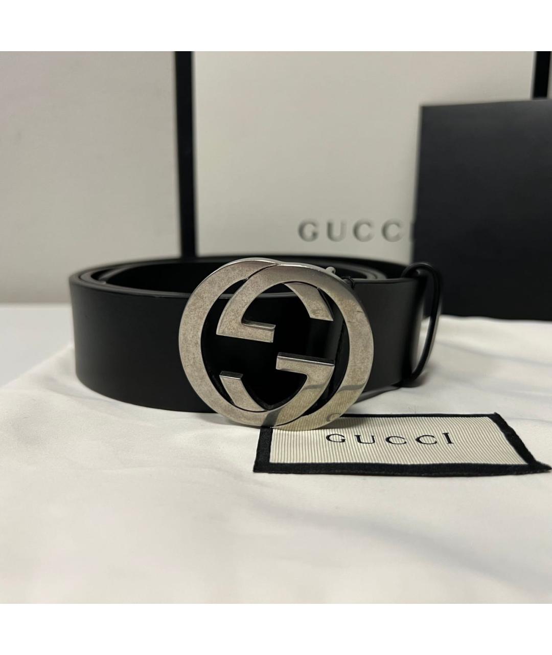 GUCCI Черный ремень, фото 7
