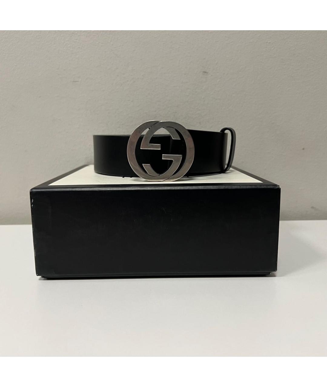 GUCCI Черный ремень, фото 5