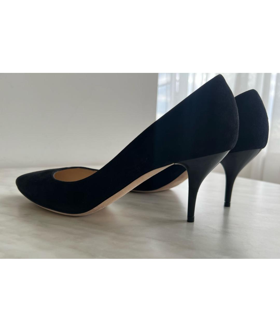 JIMMY CHOO Черные замшевые туфли, фото 4