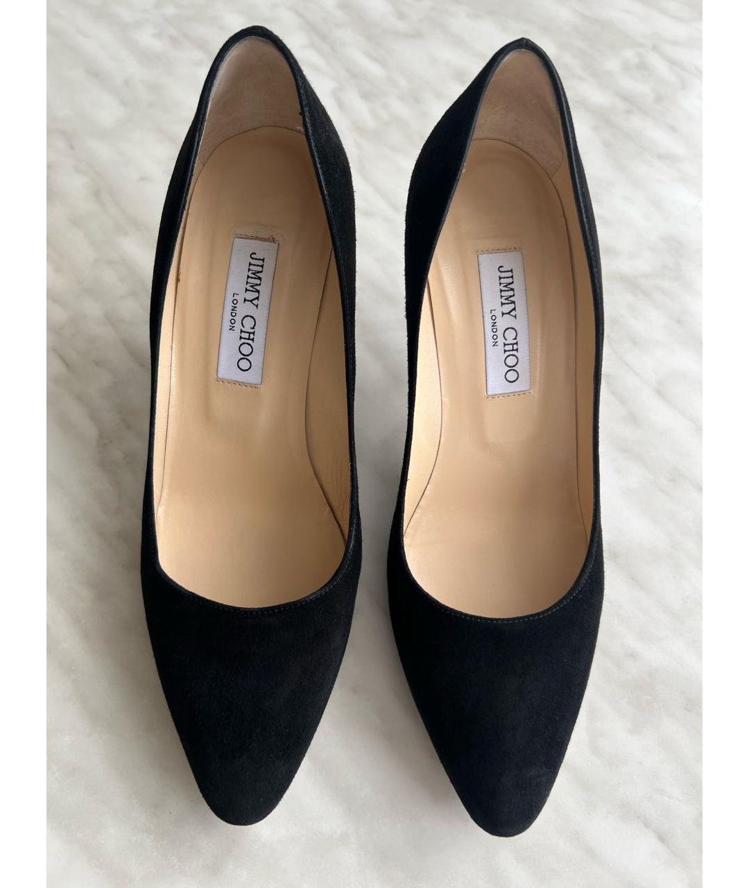 JIMMY CHOO Черные замшевые туфли, фото 2