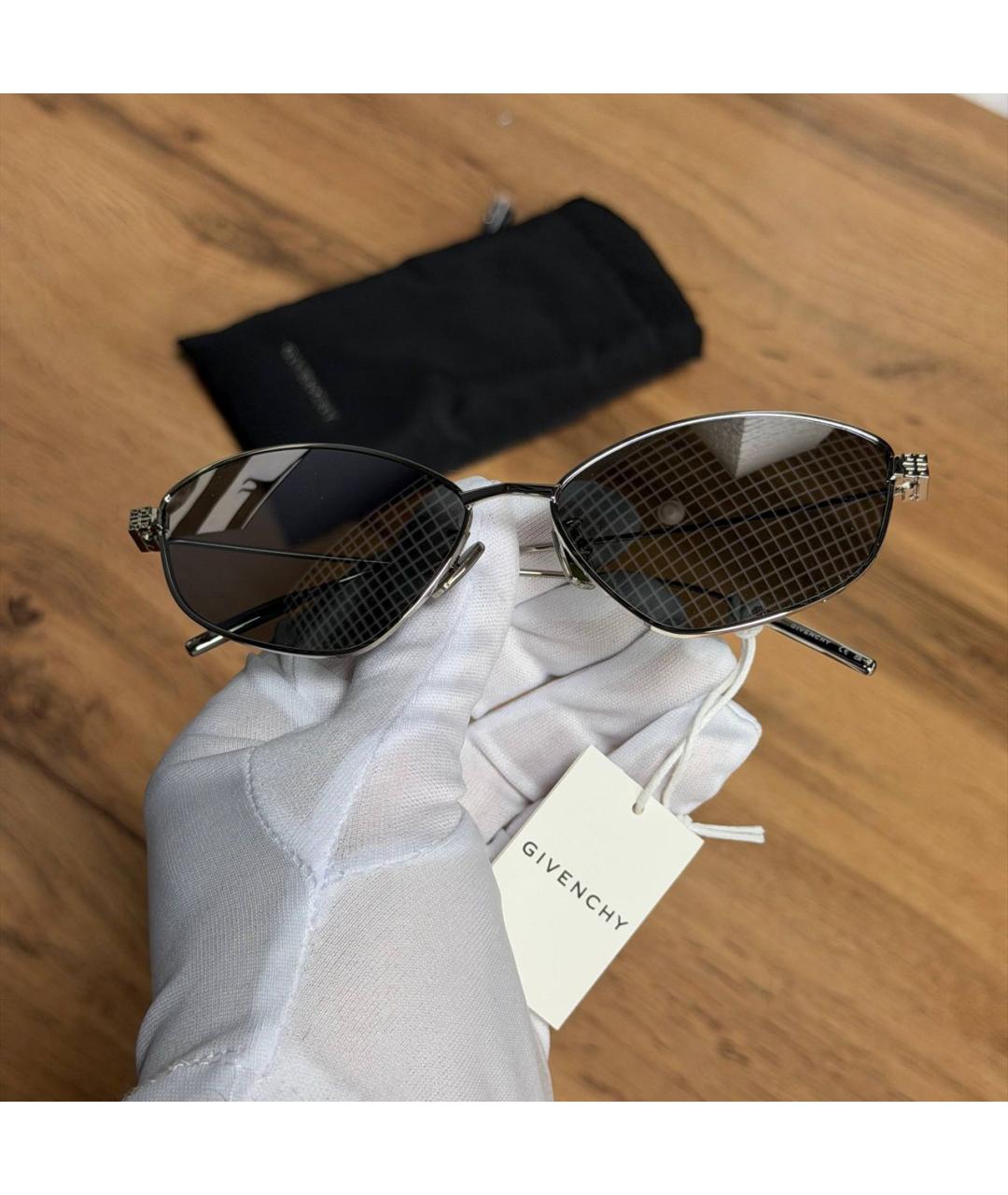 GIVENCHY Серебряные солнцезащитные очки, фото 3