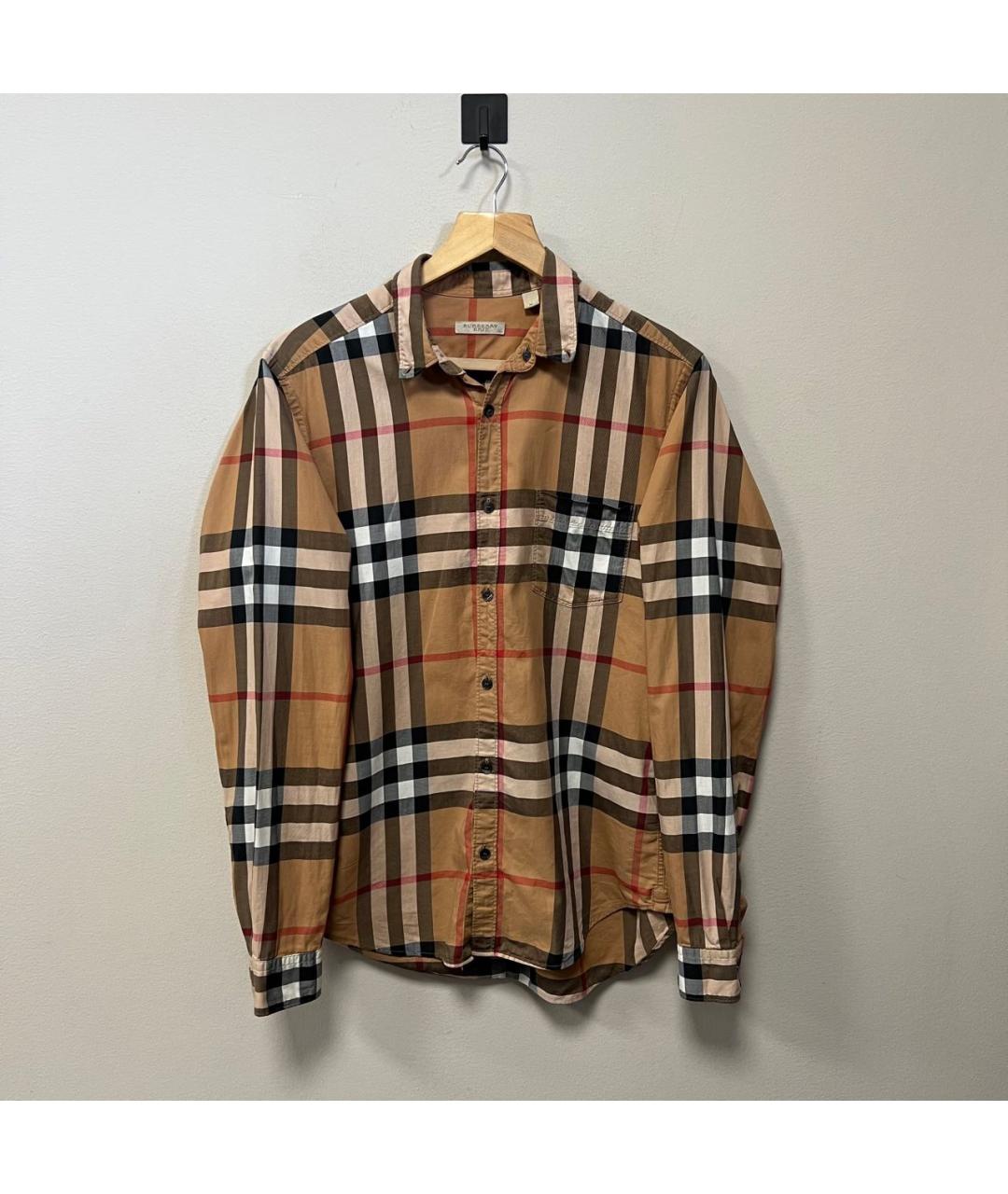 BURBERRY Бежевая классическая рубашка, фото 6