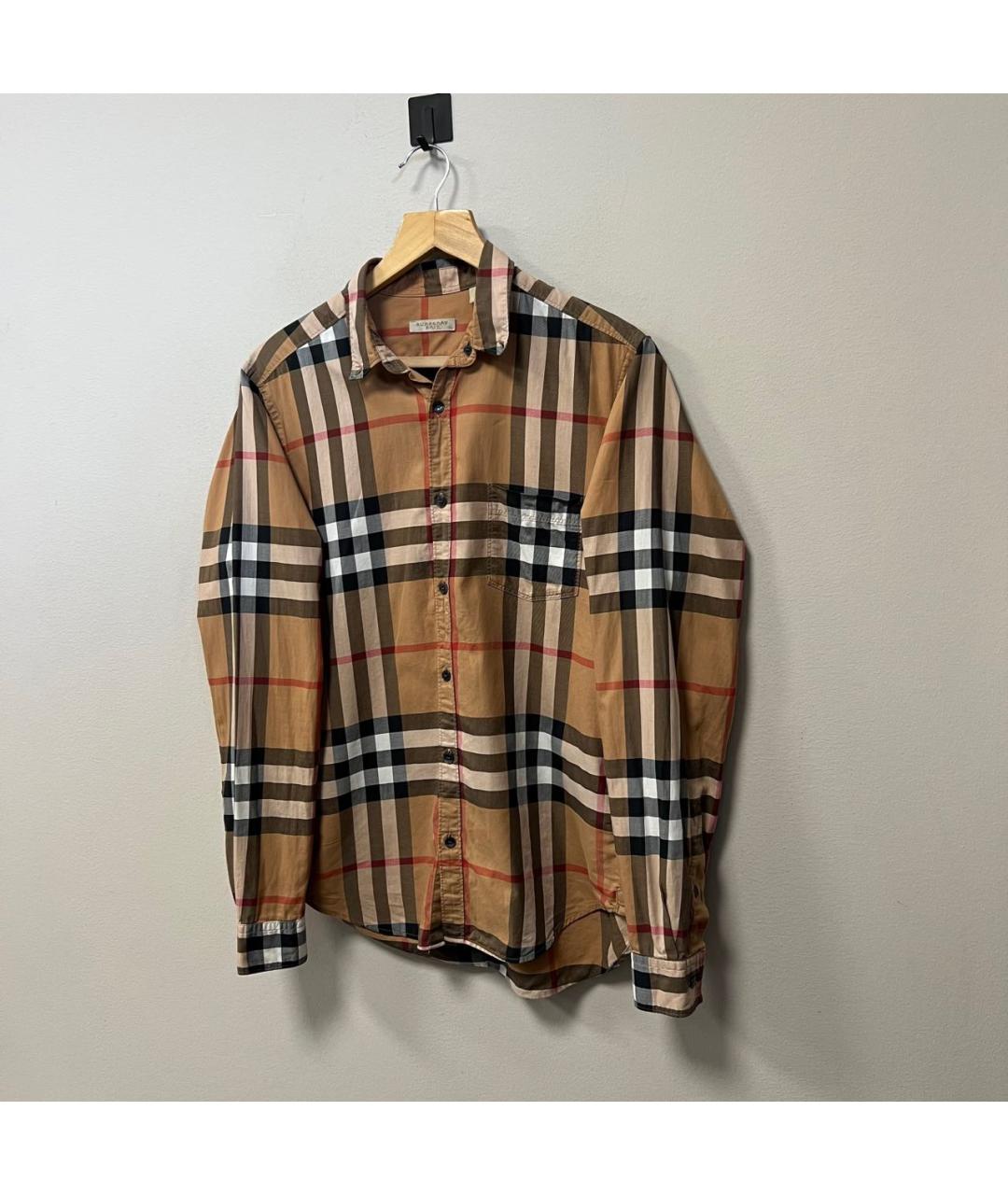 BURBERRY Бежевая классическая рубашка, фото 2