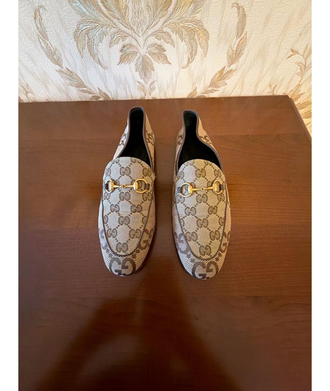 GUCCI Бежевые лоферы, фото 2