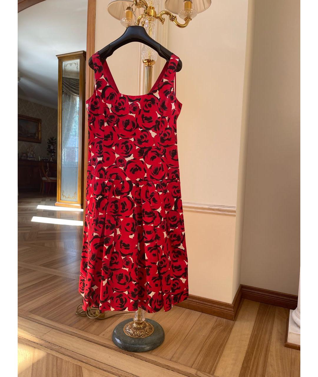 MOSCHINO Мульти шелковое коктейльное платье, фото 9