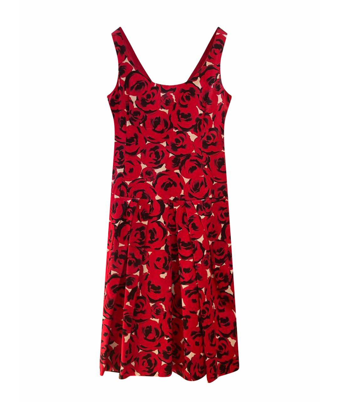 MOSCHINO Мульти шелковое коктейльное платье, фото 1