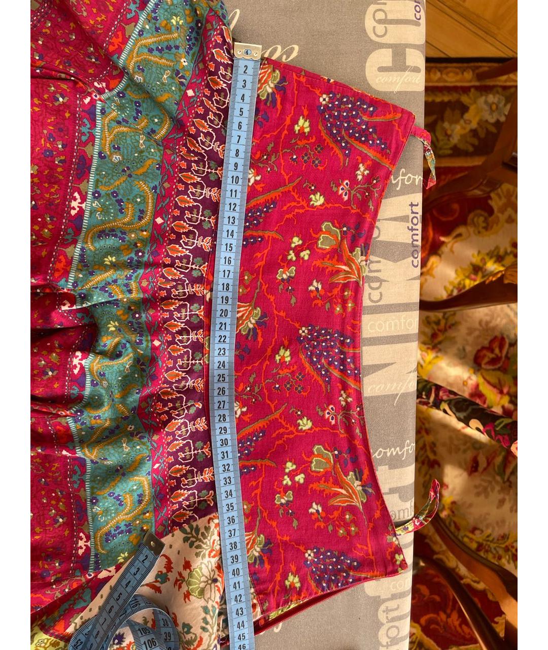 ETRO Мульти хлопковая юбка миди, фото 5