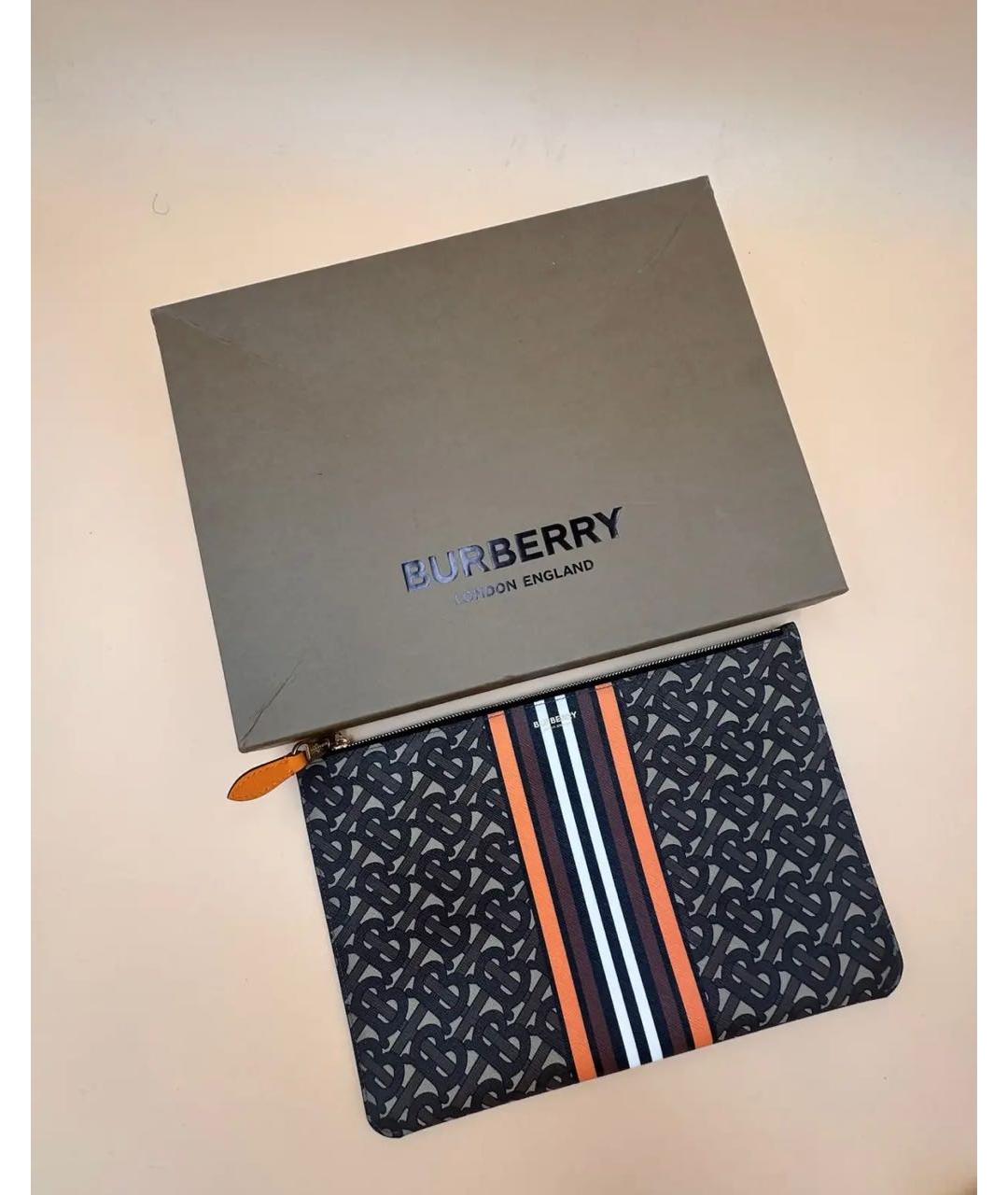 BURBERRY Коричневая кожаная папка для документов, фото 3