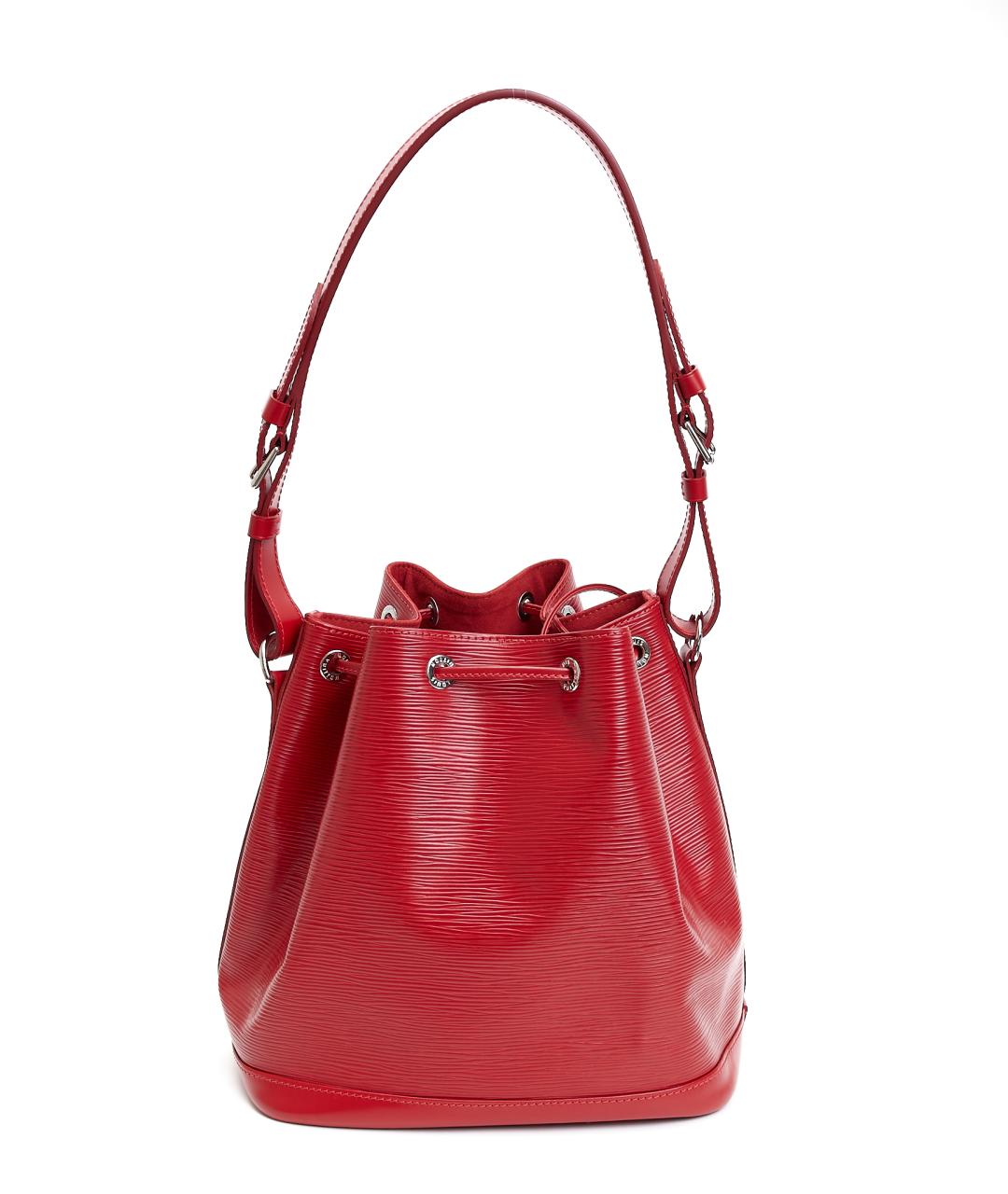 LOUIS VUITTON Красная кожаная сумка тоут, фото 3
