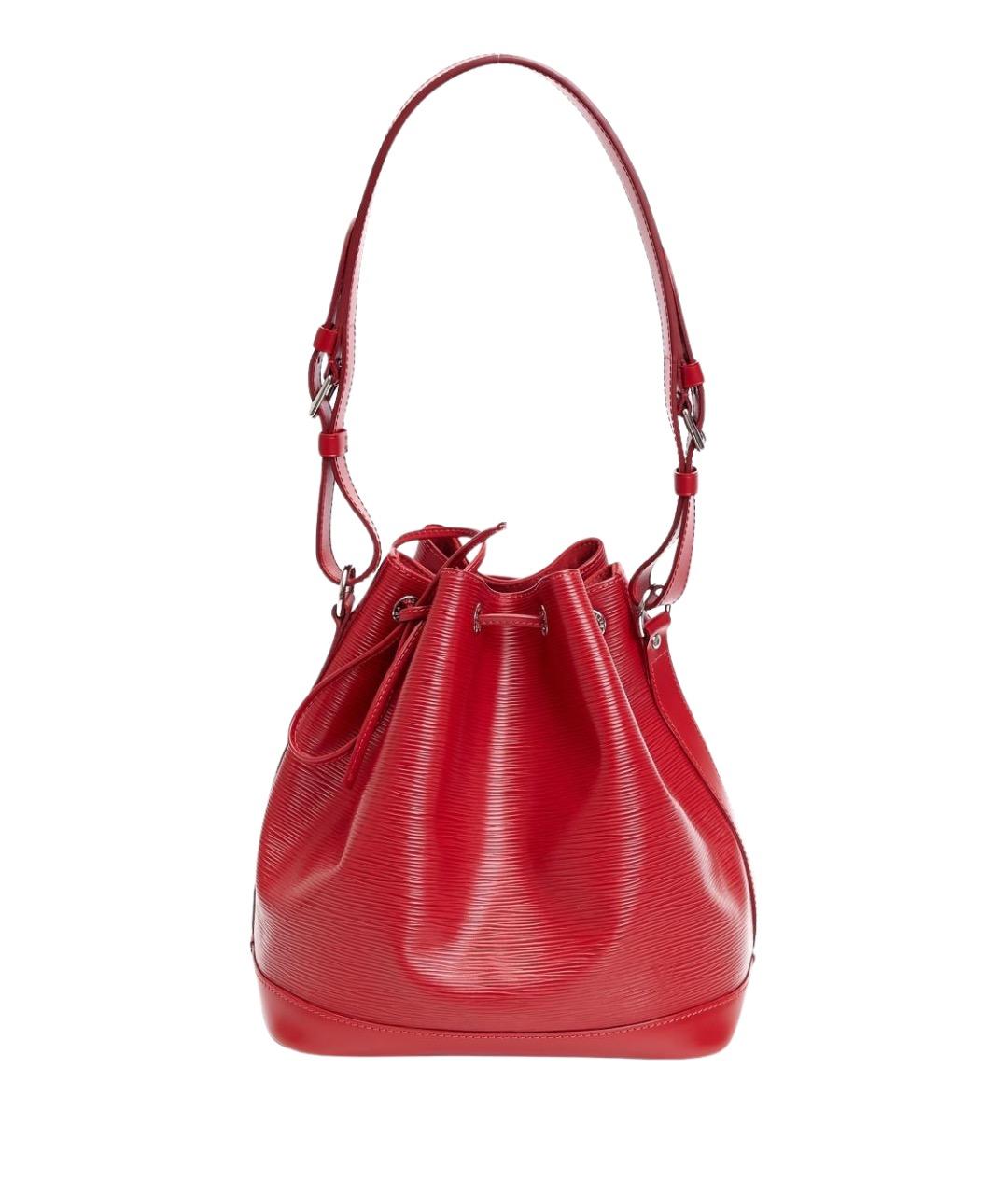 LOUIS VUITTON Красная кожаная сумка тоут, фото 1