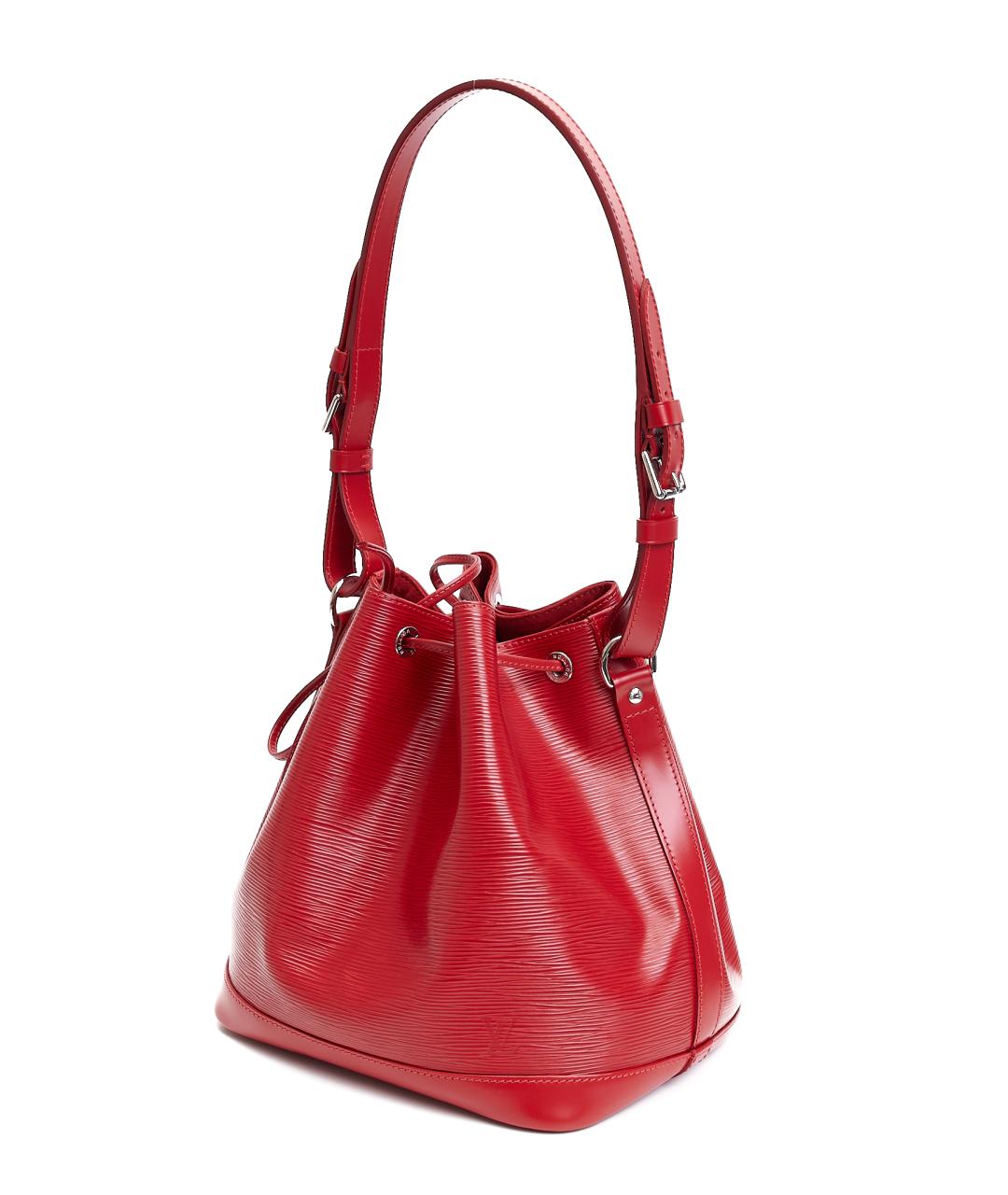 LOUIS VUITTON Красная кожаная сумка тоут, фото 2