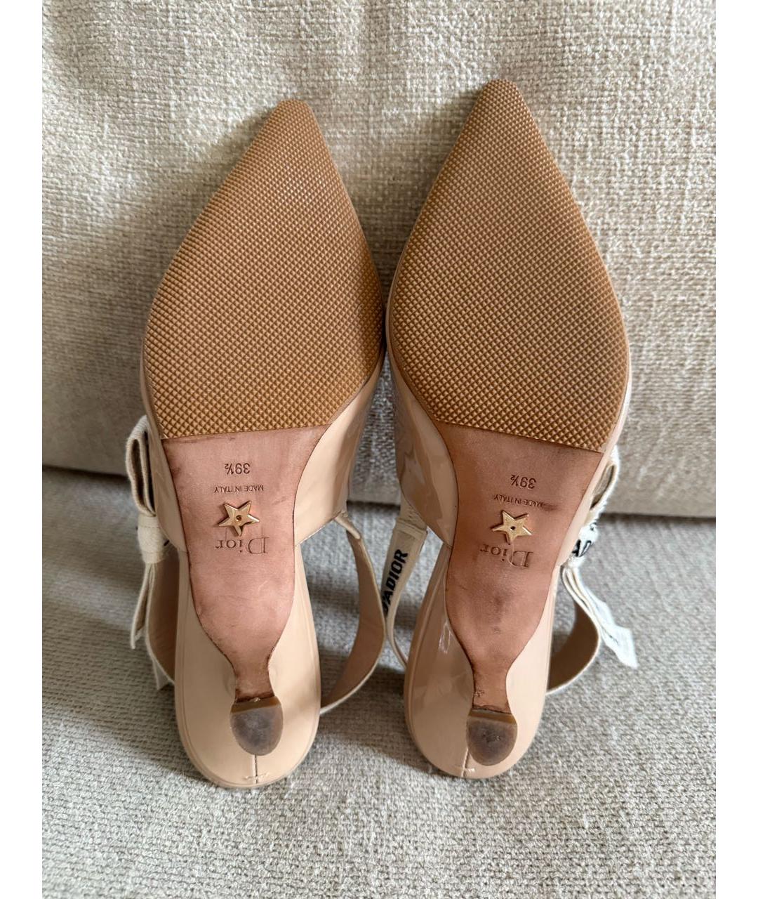CHRISTIAN DIOR Розовые туфли из лакированной кожи, фото 6