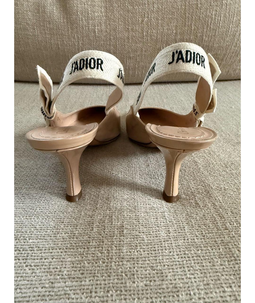 CHRISTIAN DIOR Розовые туфли из лакированной кожи, фото 4