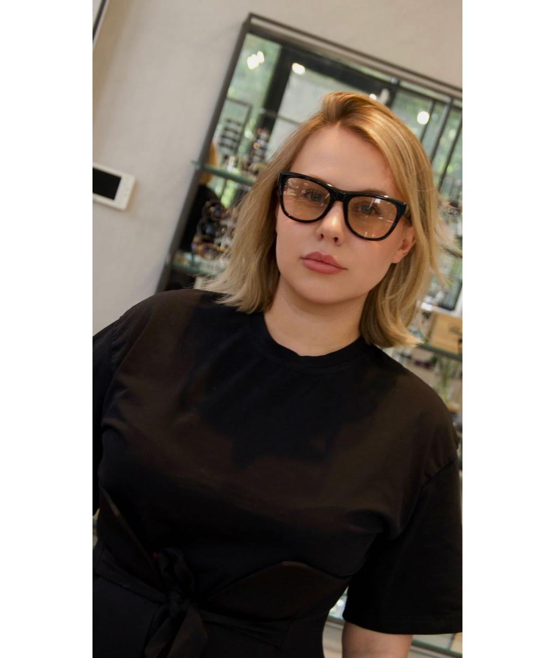 SAINT LAURENT Черные пластиковые солнцезащитные очки, фото 4