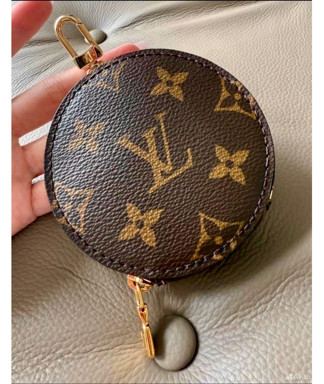 LOUIS VUITTON Коричневая ключница, фото 8