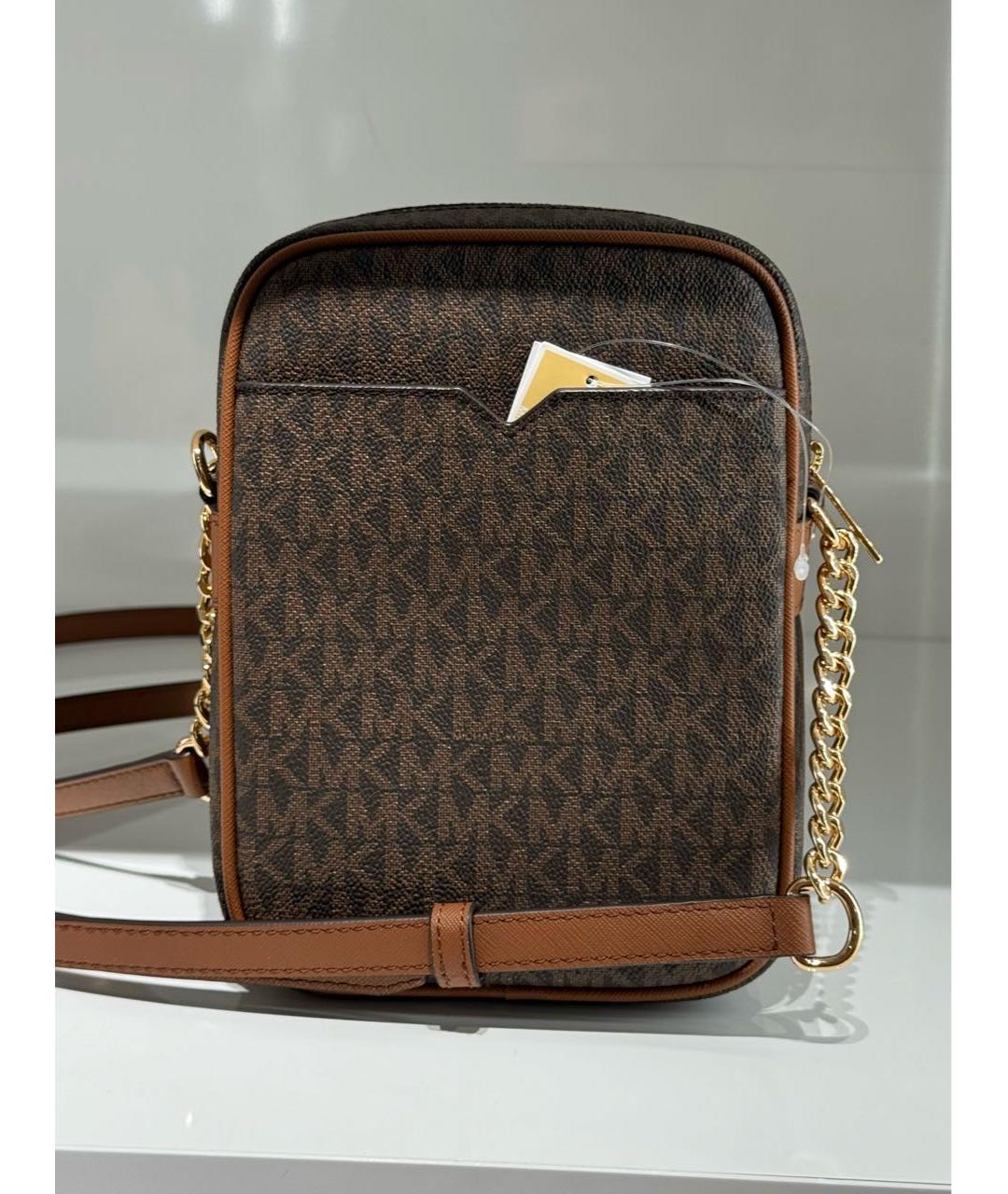 MICHAEL KORS Коричневая сумка через плечо, фото 3