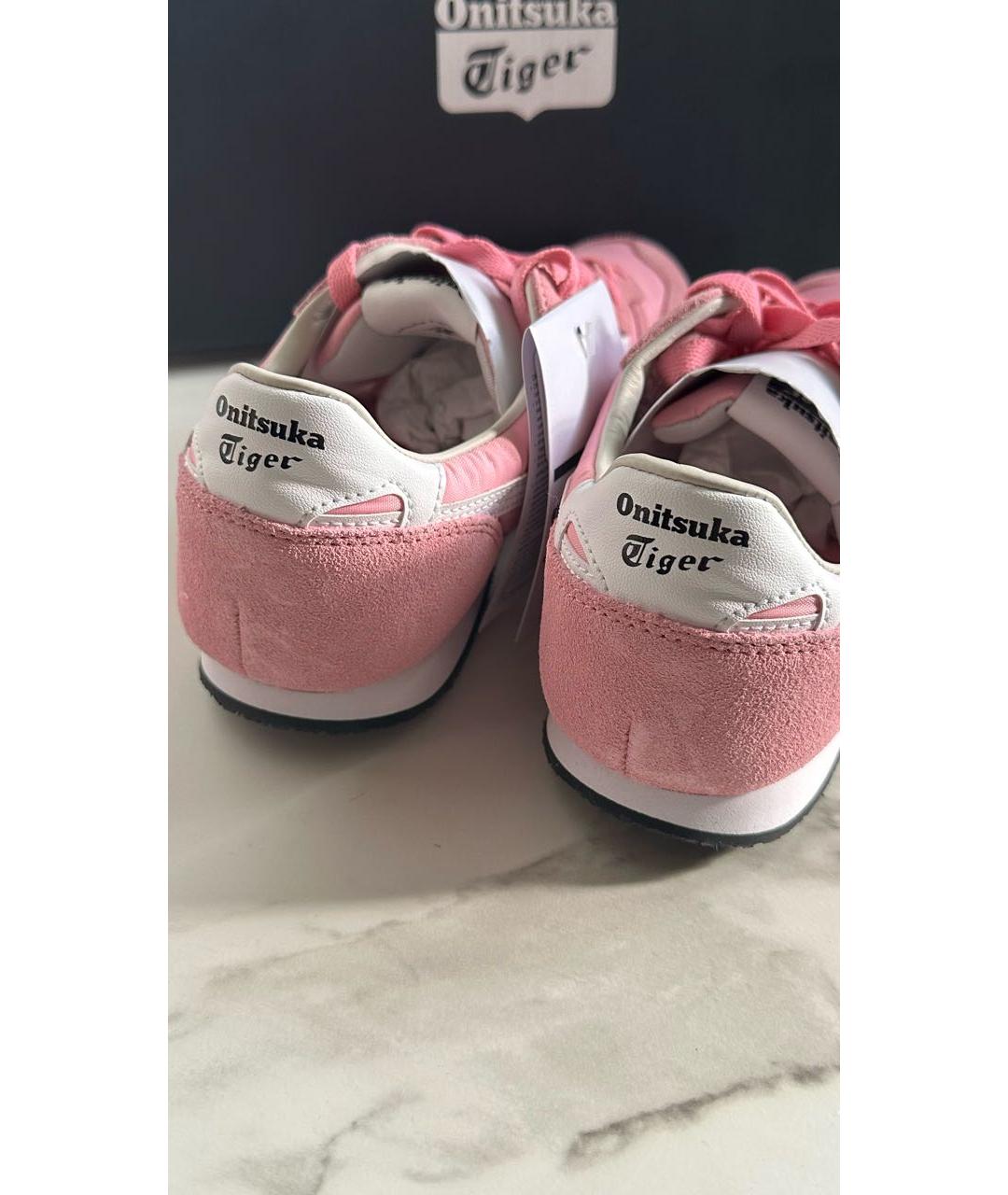 ONITSUKA TIGER Розовые кожаные кеды, фото 4