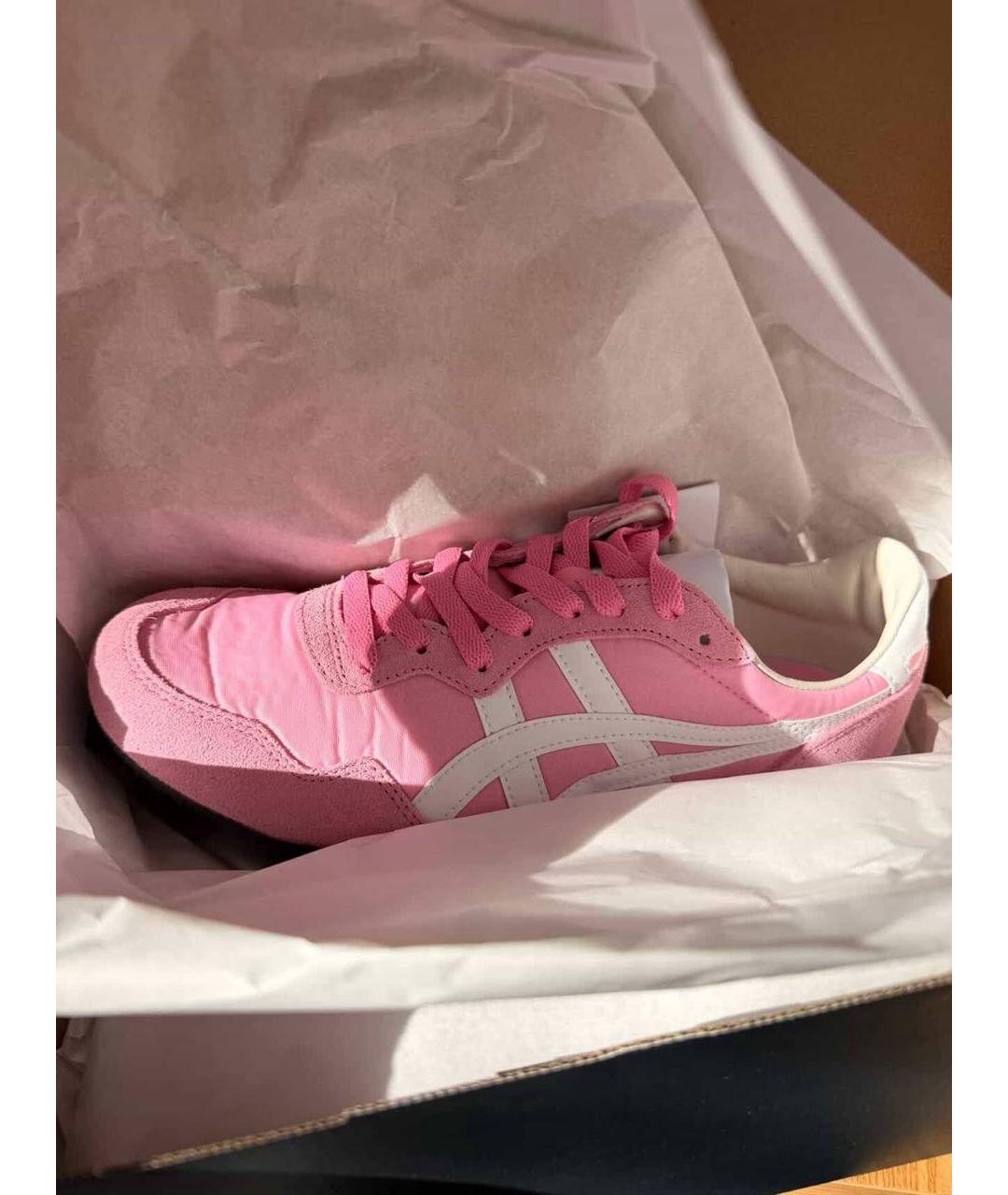 ONITSUKA TIGER Розовые кожаные кеды, фото 6