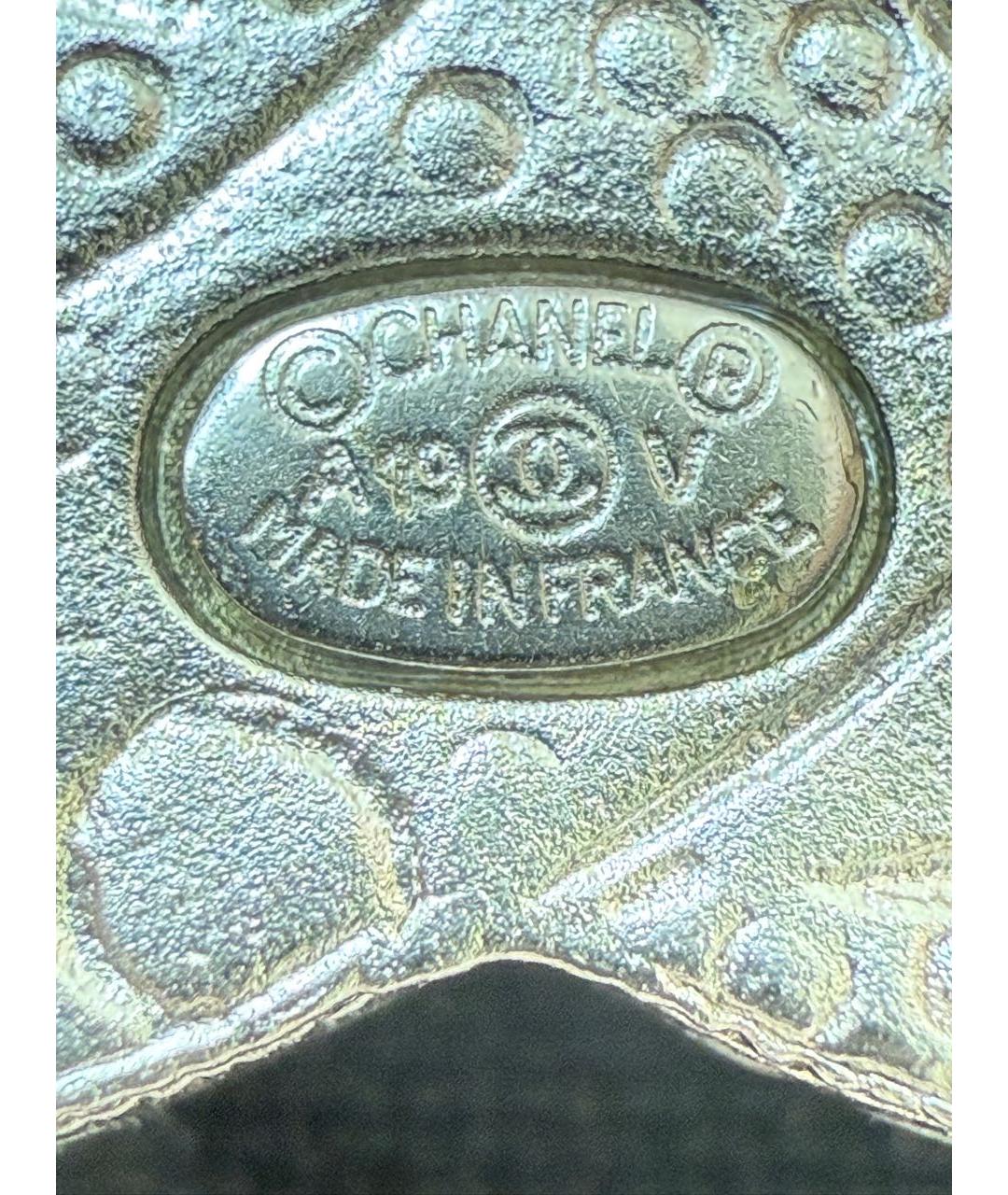 CHANEL Серебряная металлическая булавка / брошь, фото 2
