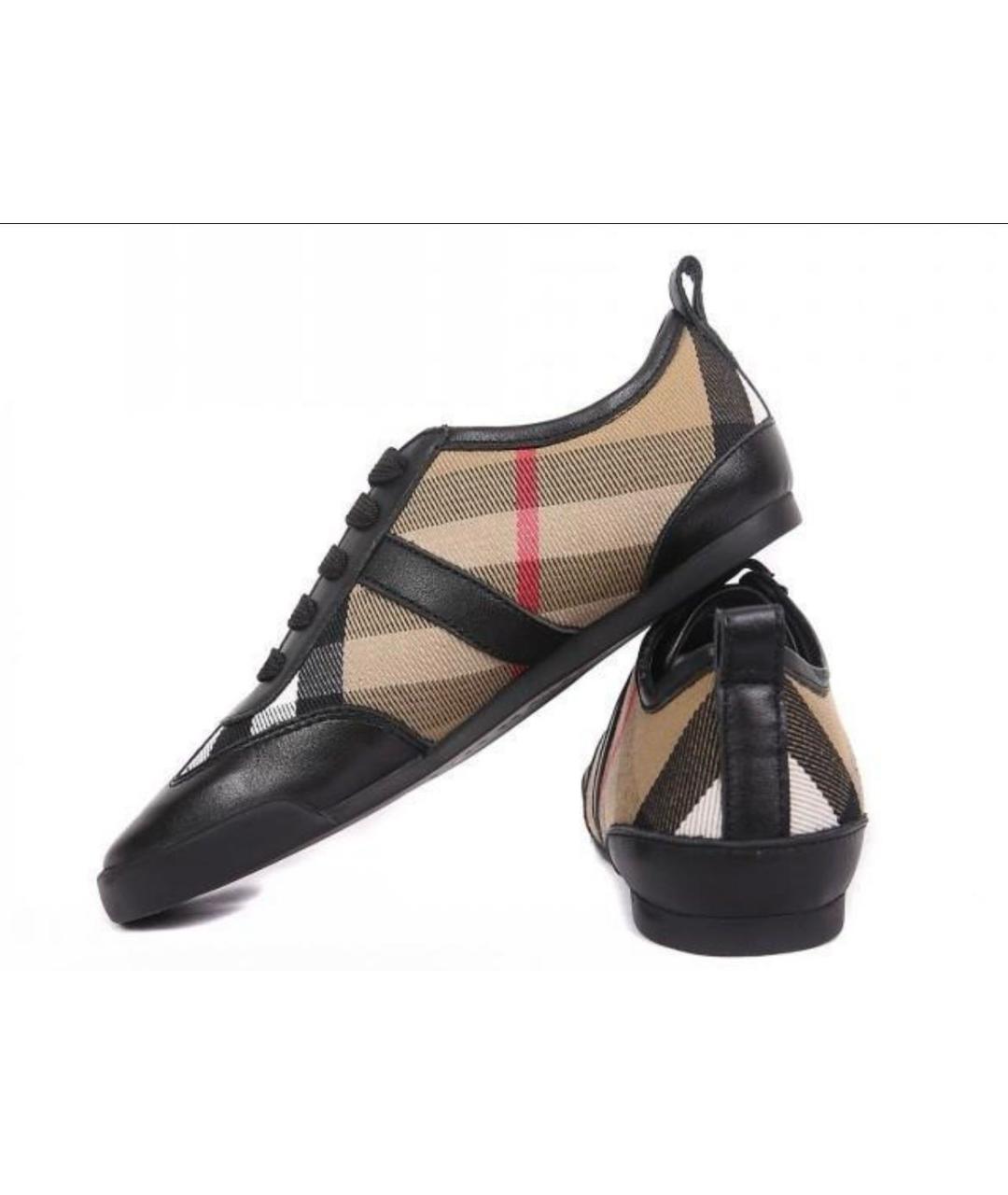 BURBERRY Мульти кожаные кеды, фото 7