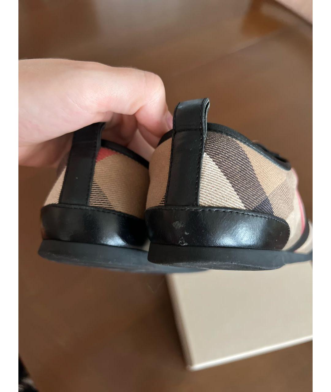 BURBERRY Мульти кожаные кеды, фото 4