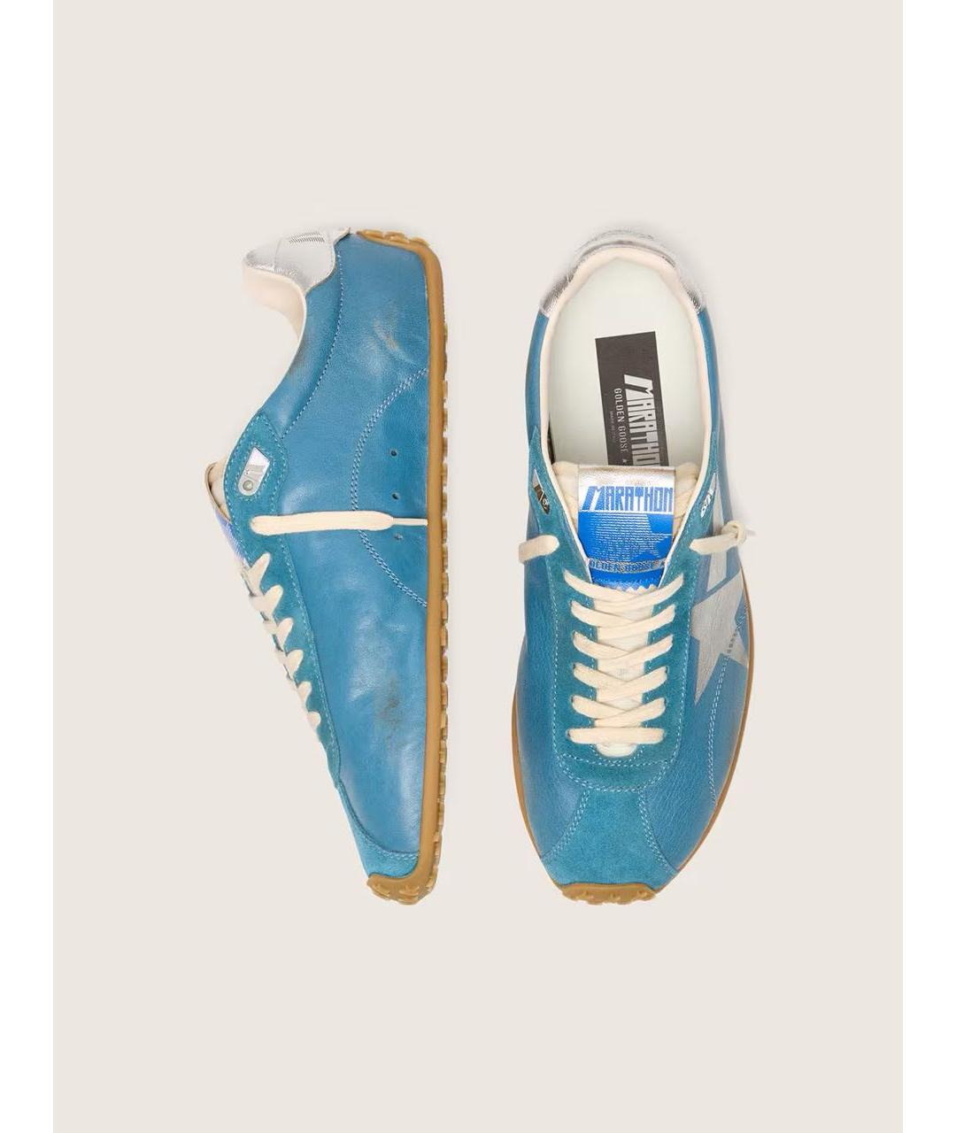 GOLDEN GOOSE DELUXE BRAND Голубые кеды, фото 4