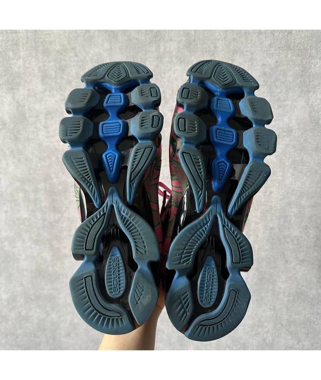 ADIDAS X RAF SIMONS Розовые текстильные низкие кроссовки / кеды, фото 5