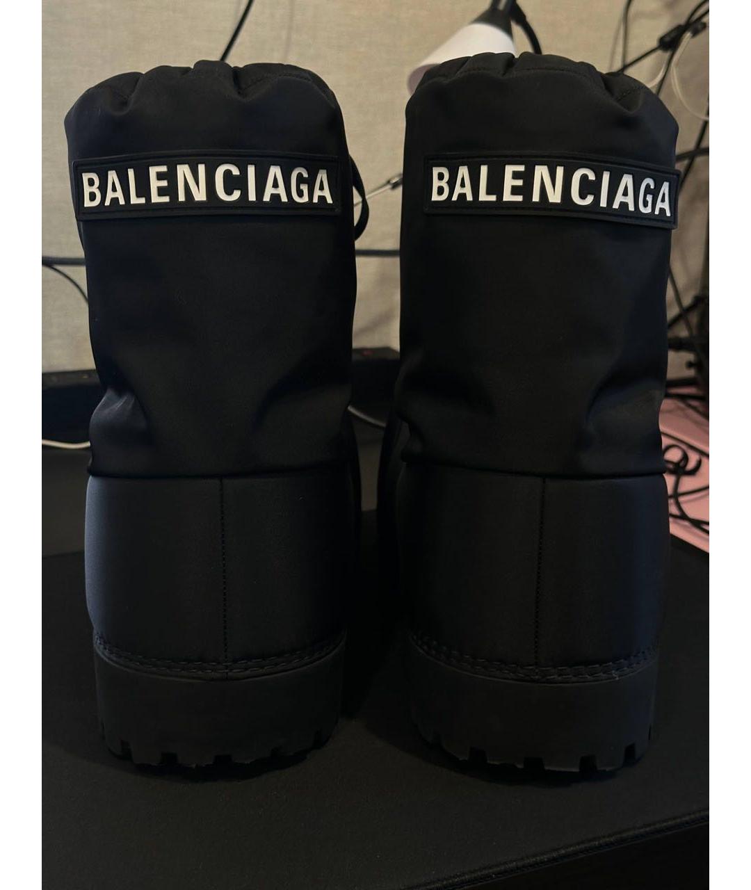 BALENCIAGA Черные высокие ботинки, фото 4