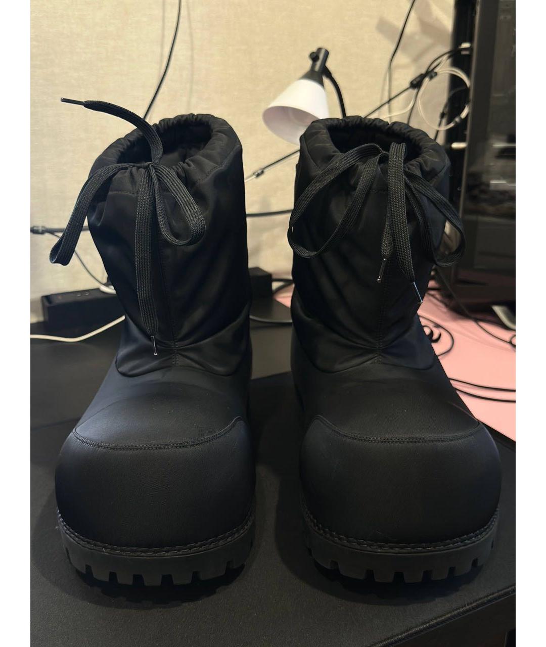 BALENCIAGA Черные высокие ботинки, фото 2