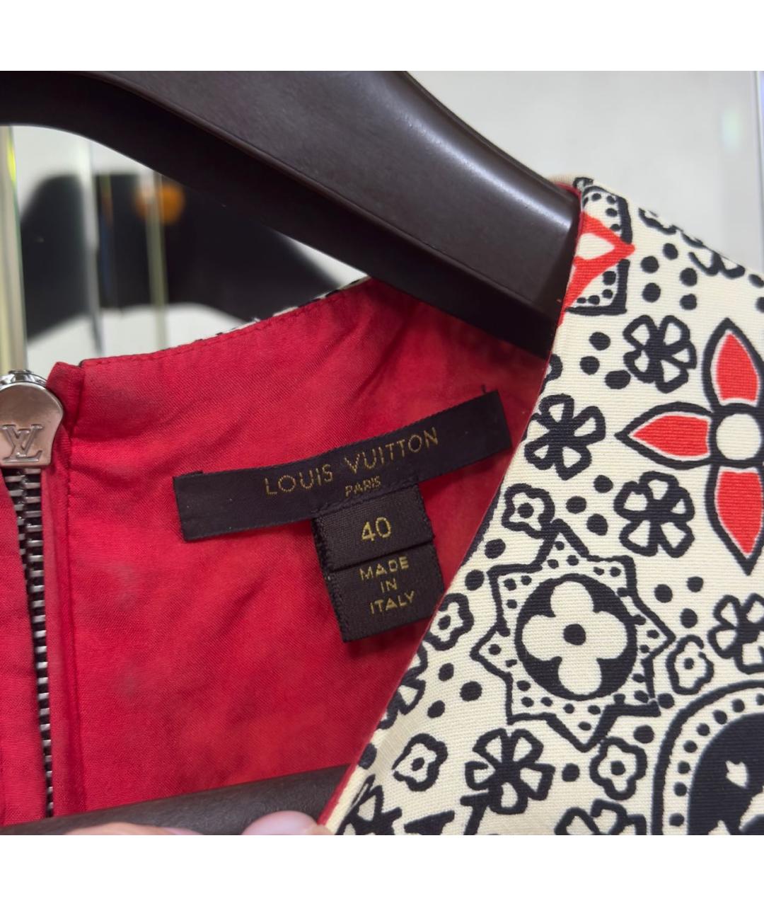 LOUIS VUITTON Мульти шерстяное повседневное платье, фото 4