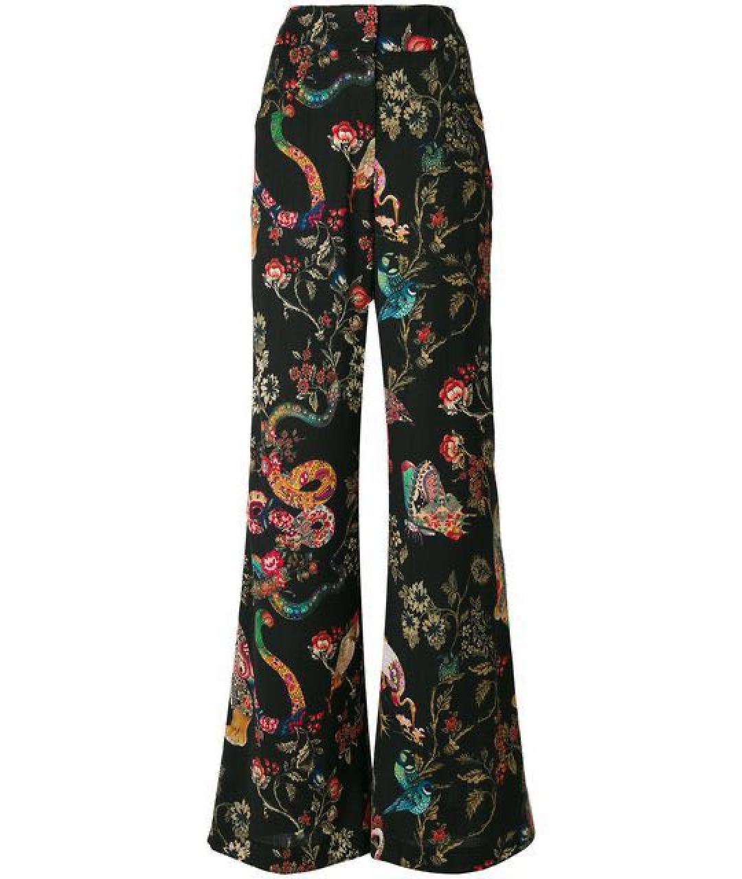 ETRO Мульти шерстяные брюки широкие, фото 1